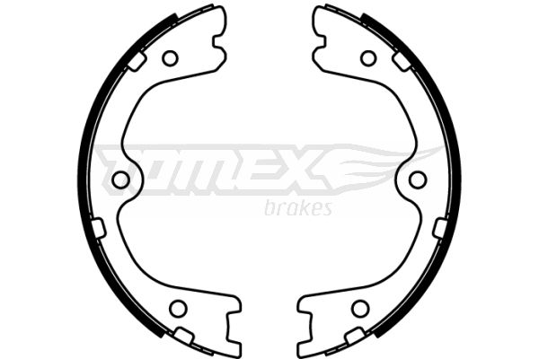 TOMEX BRAKES Bremžu loku komplekts TX 22-23